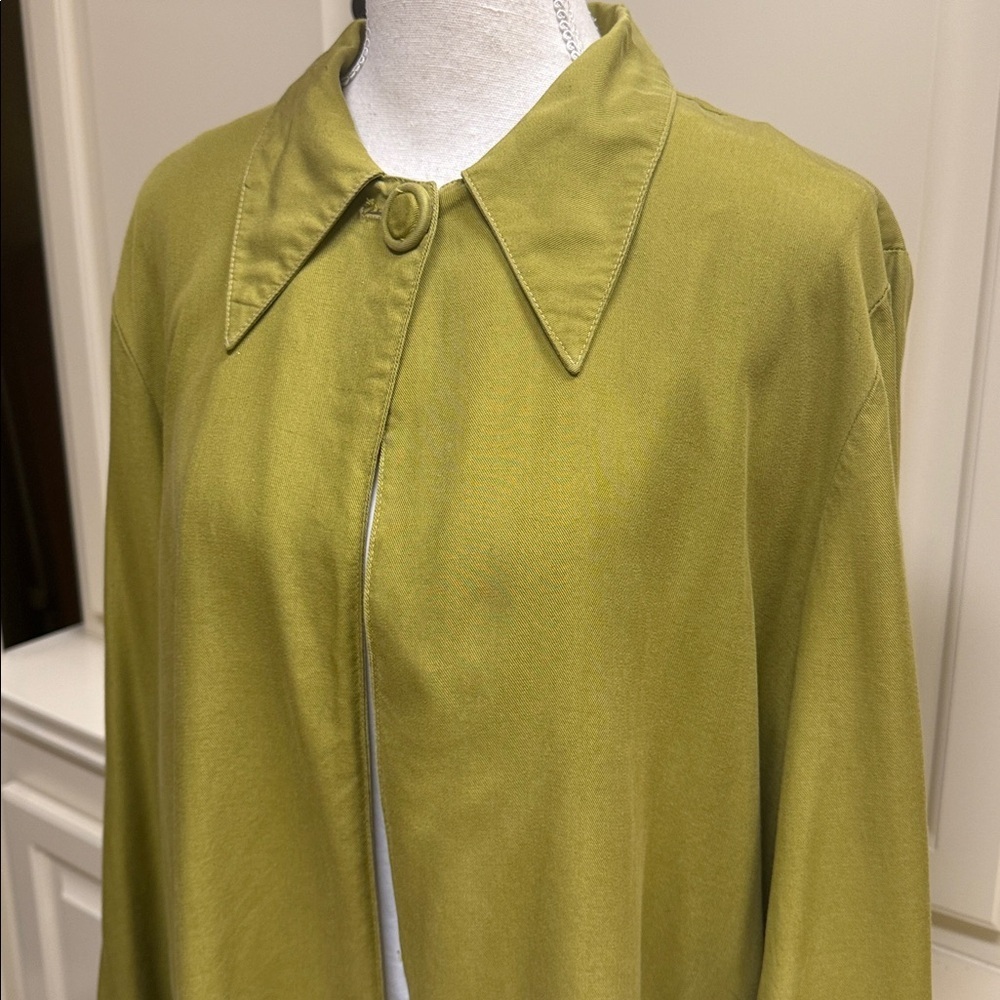 Vintage Laundry Oversized Olive Green Caped Jacket - Picture 7 of 8